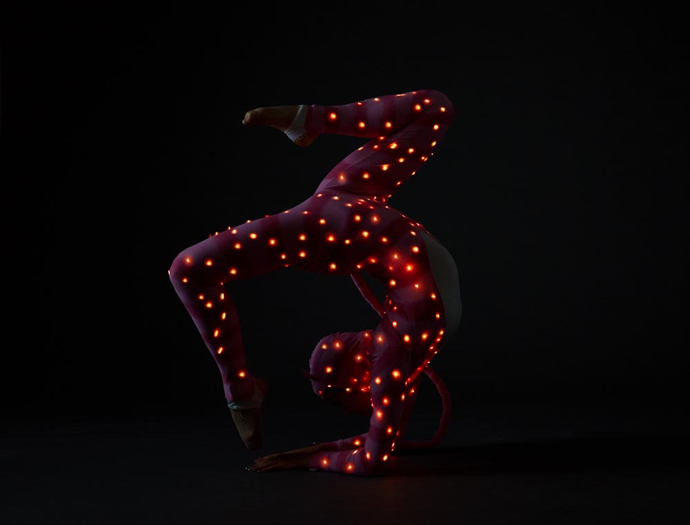 CONTORTION CAT LED COSTUME